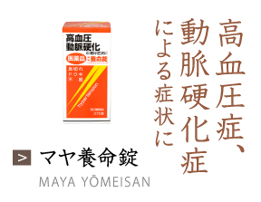 マヤ養命錠 高血圧症、動脈硬化症による症状に